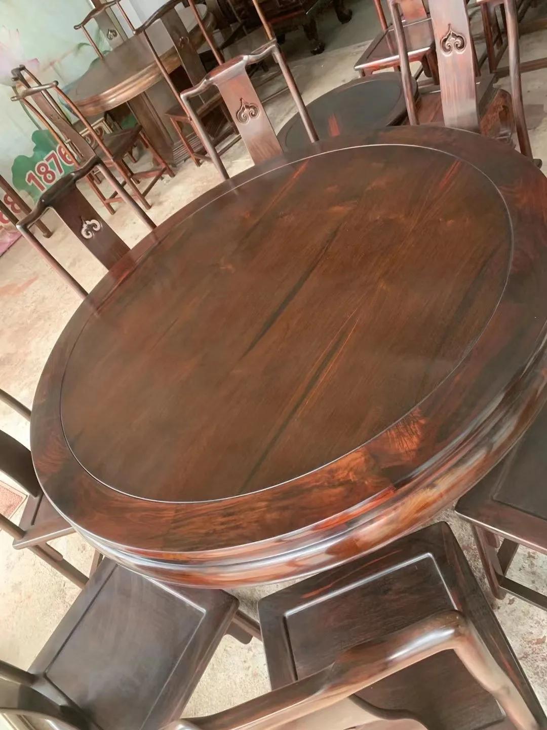 大红酸枝138的餐桌价格,大红酸枝餐桌十二件套