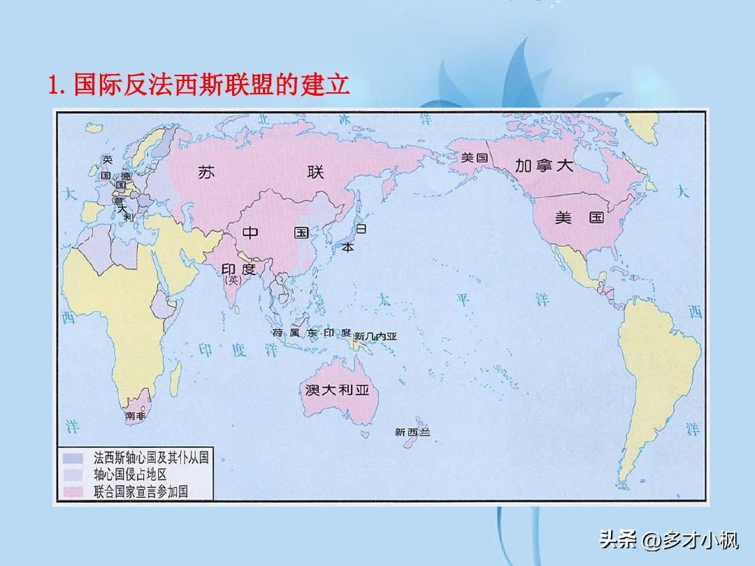 世界反法西斯联盟统一战线有哪些国家？