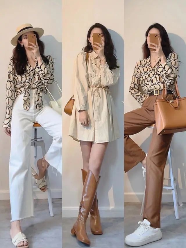 适合各种腿型的裤子穿搭,气质直筒白裤子的穿搭技巧