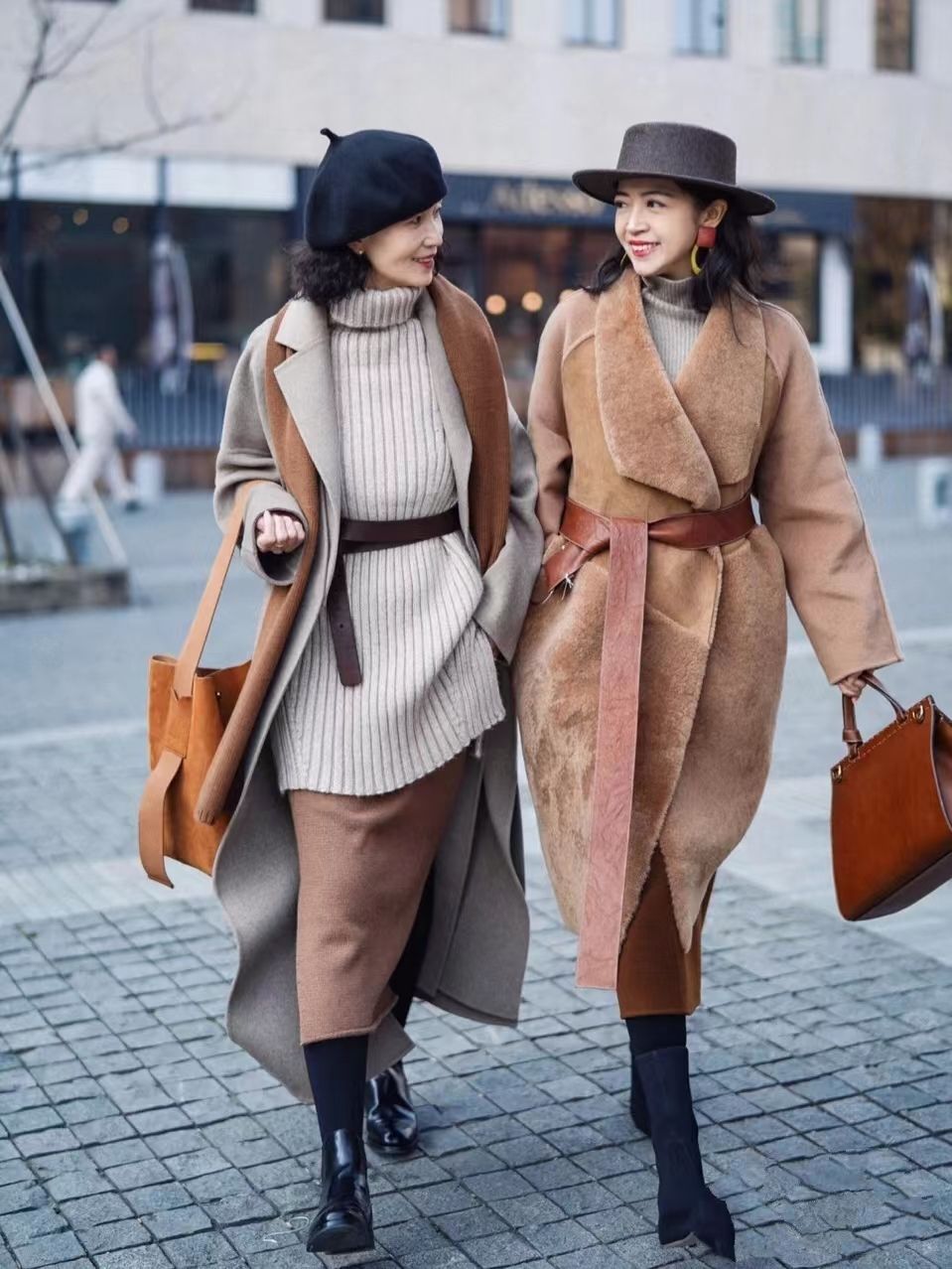 冬裙子里面的打底裤怎么搭配,裙裤开春这样穿清新又有质感