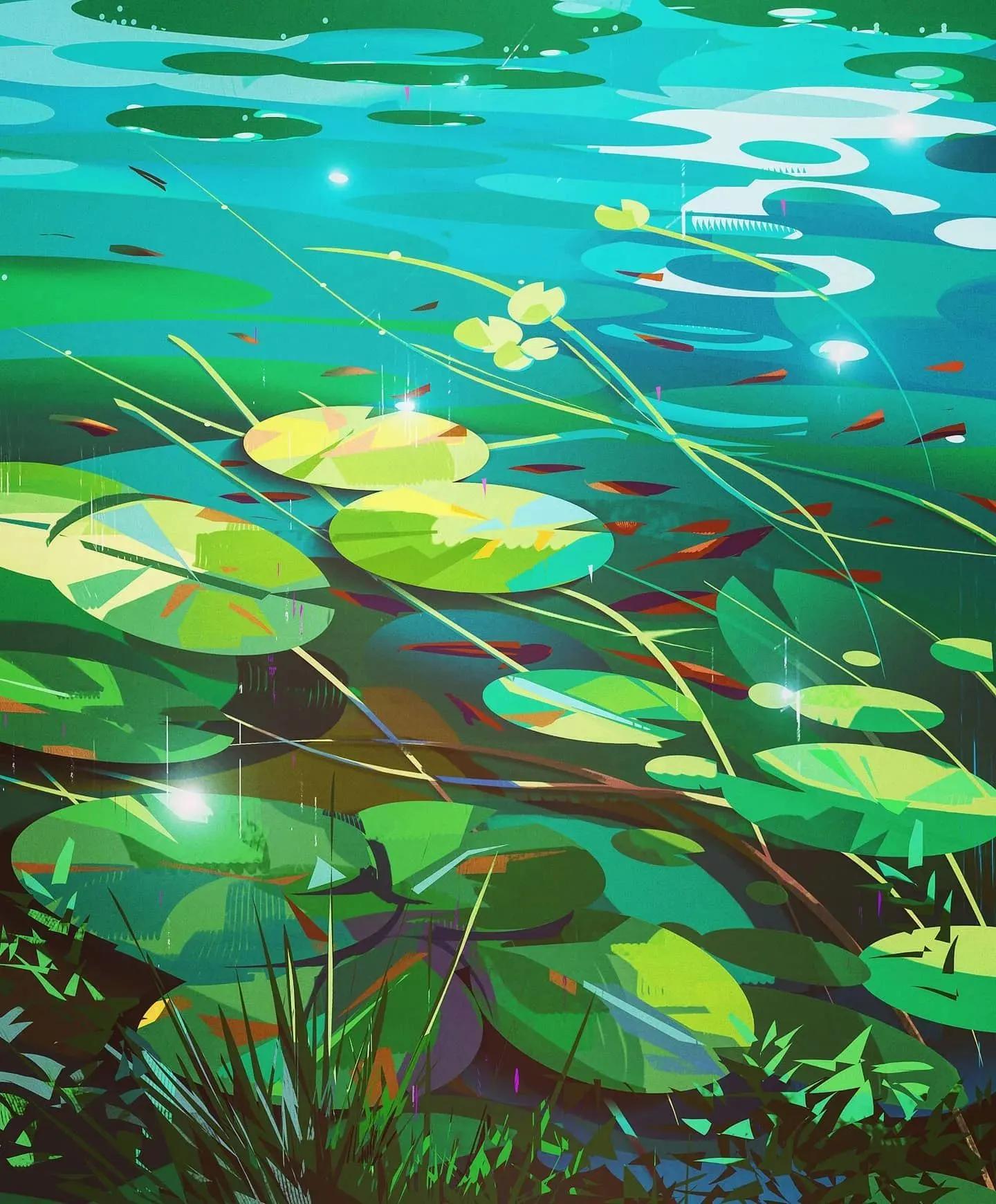 一组极具个人风格的插画,一组很有意境的插画