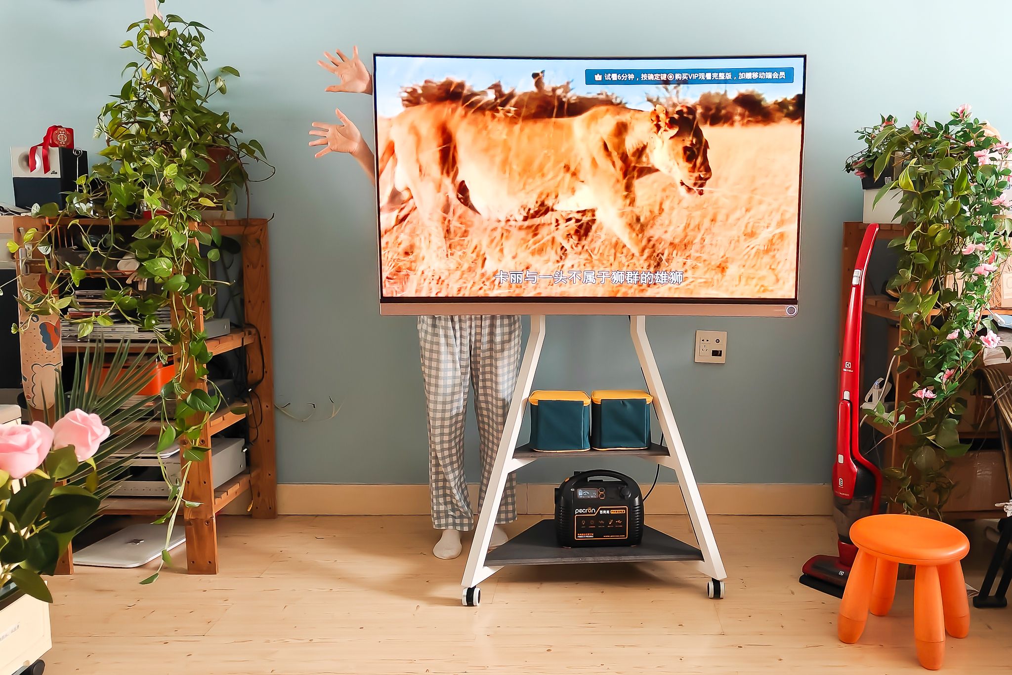 还在纠结电视用壁挂还是电视柜？有第三种方法！从此处处是C位