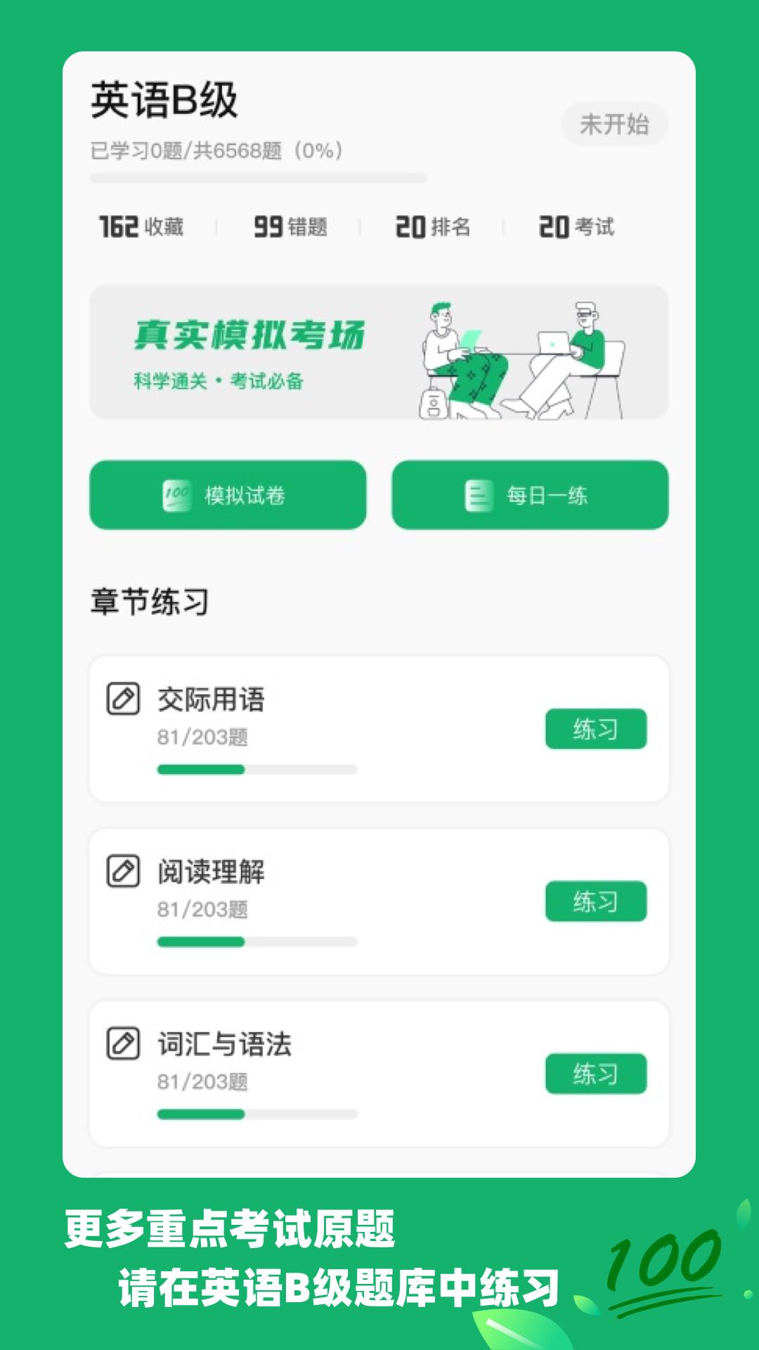 备考神器,英语b级真题免费题库