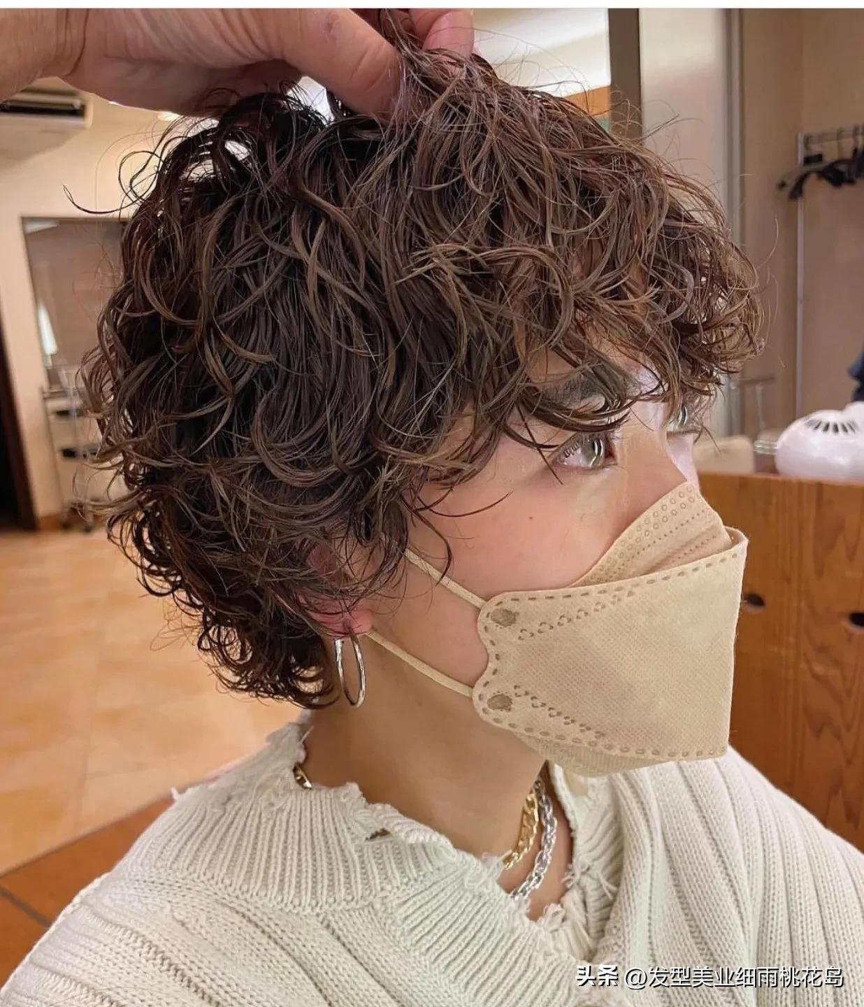 短发烫发超飒,超飒超短烫发