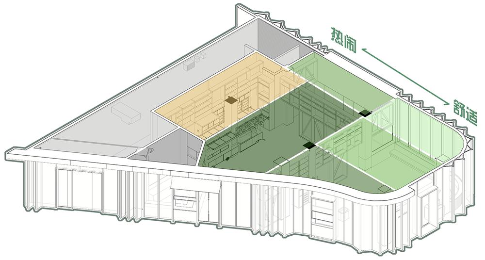 清新自然的装潢,60平轻奢风西餐厅设计