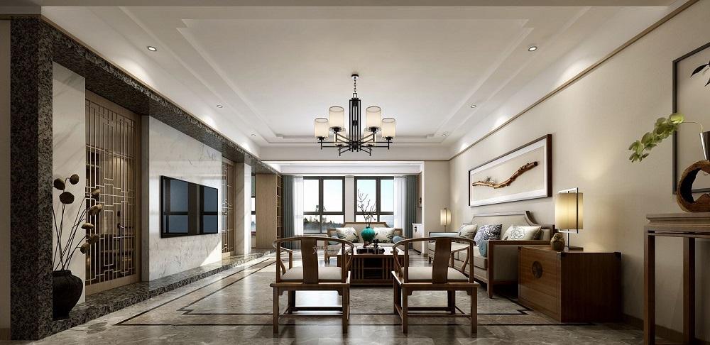 别墅设计中式装修风格效果图,新古典风格别墅装修设计元素详解