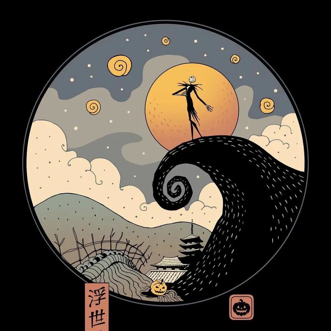 浮世绘动漫插画,菲律宾著名插画师作品