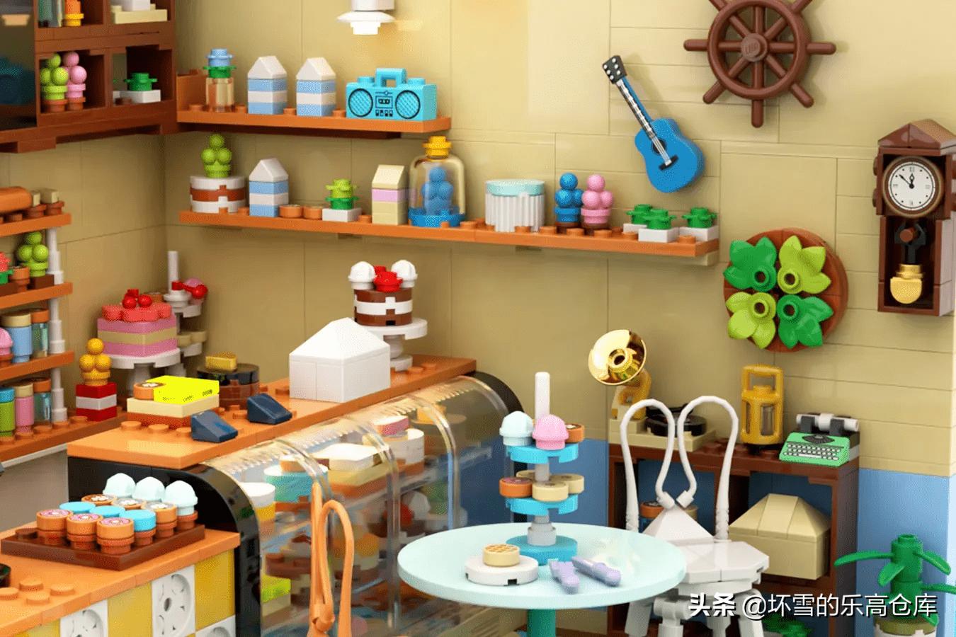 乐高转角咖啡厅内部,乐高甜品屋装修