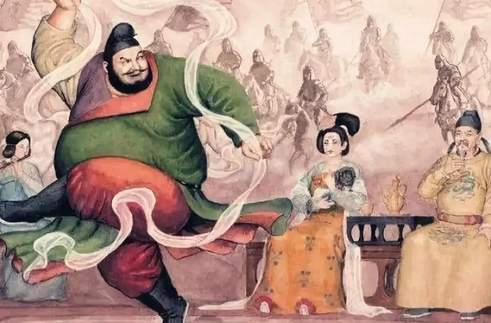 唐玄宗与杨贵妃安禄山,48岁杨贵妃宠安禄山