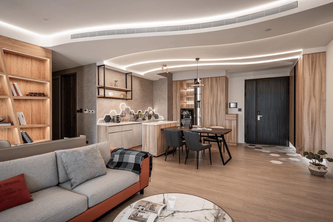 室内如何装修半弧形吊顶,弧形吊顶装修风格