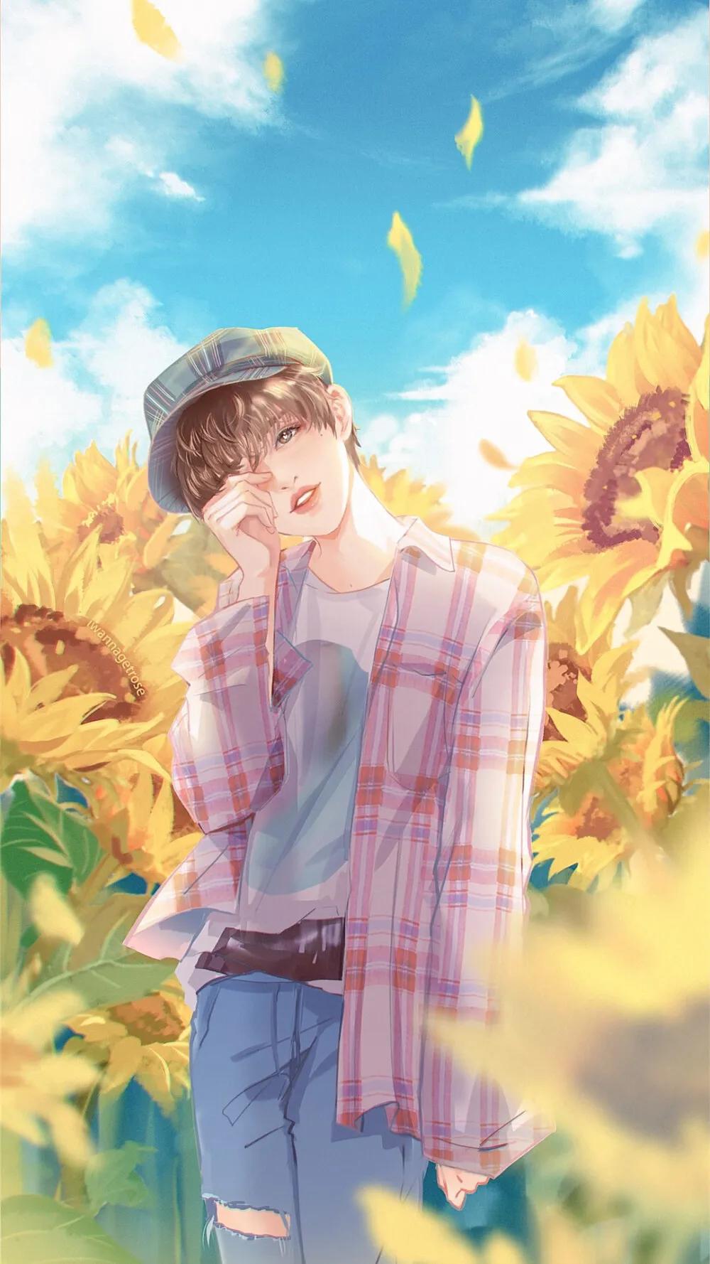 唯美动漫手绘壁纸,壁纸大全唯美手绘女生