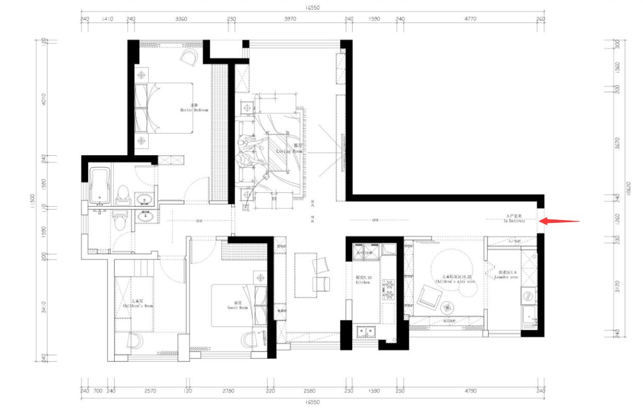厦门130平现代轻奢装修风格,厦门现代风装修全屋效果图
