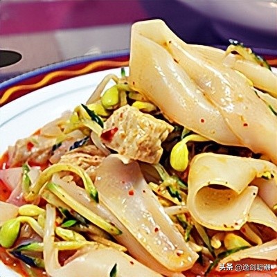 西安品诺凉皮视频,西安美食凉皮简介