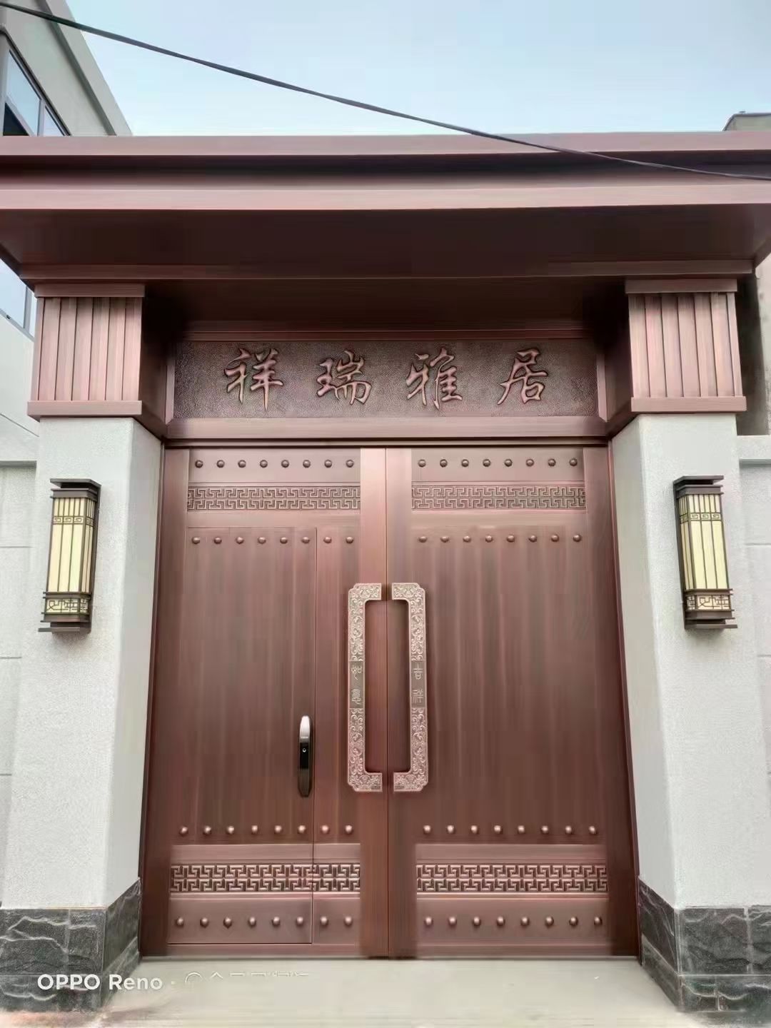 新中式别墅铜门单门新款,别墅用什么品牌的铜门好