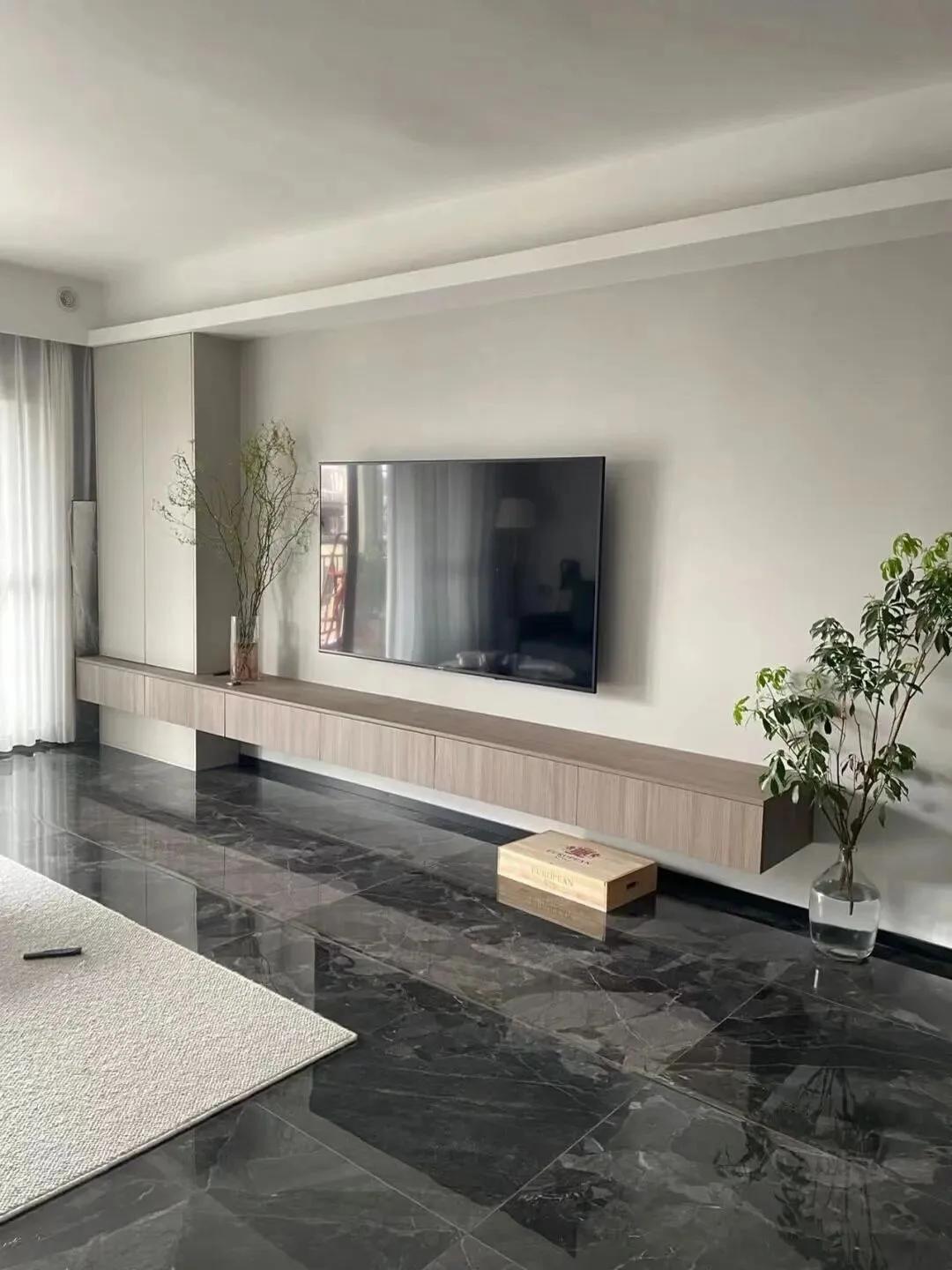 悬空电视柜和放地上的哪个更实用,地面电视柜和悬空电视柜