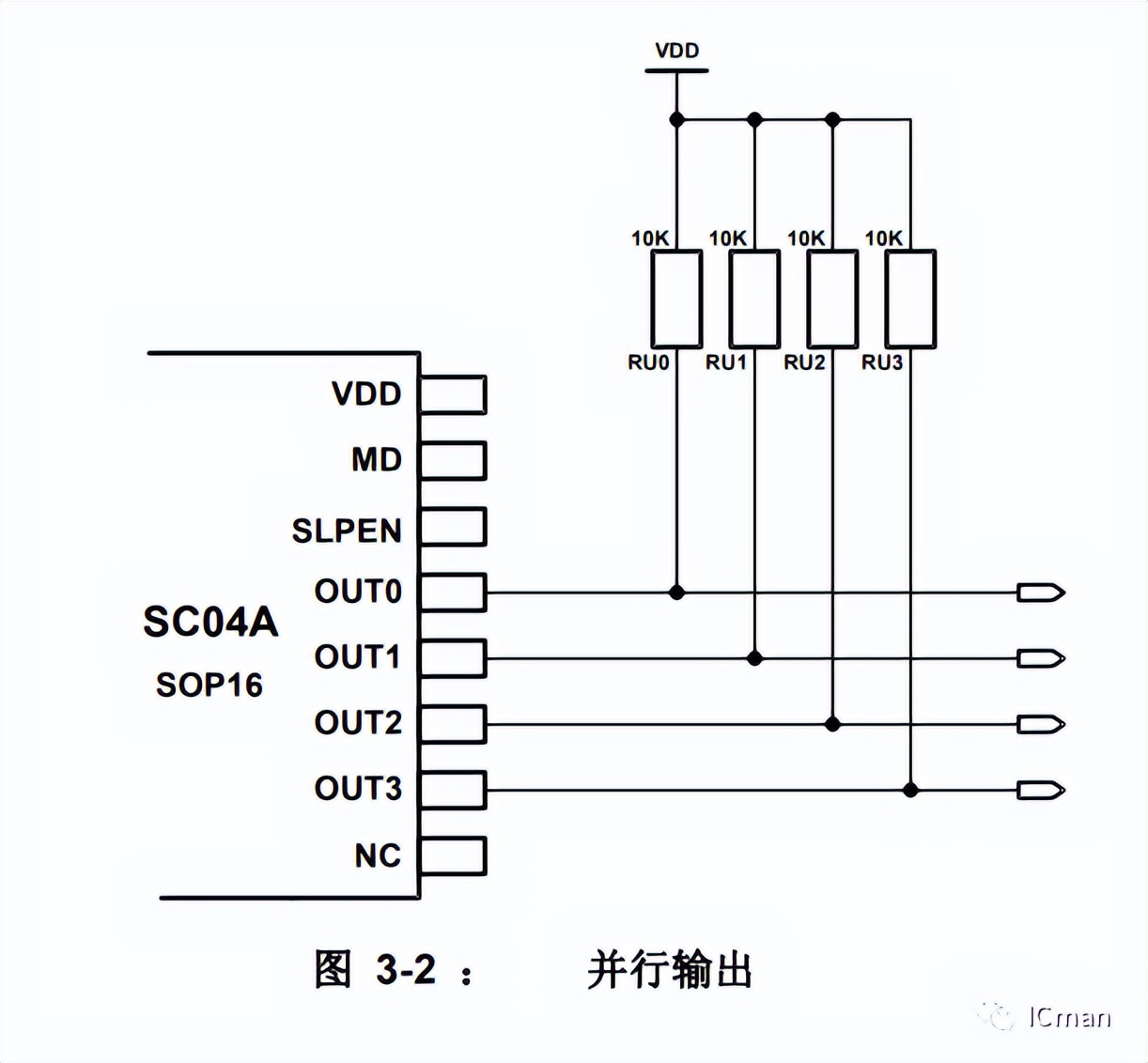 SC04A——4按键带自校正功能的容性触摸感应器