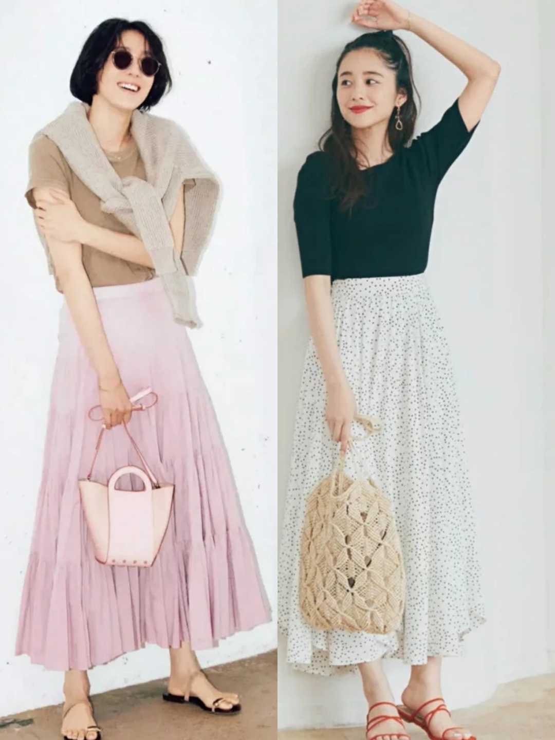 半身裙应该怎么穿才好看,半身裙怎么穿才时髦