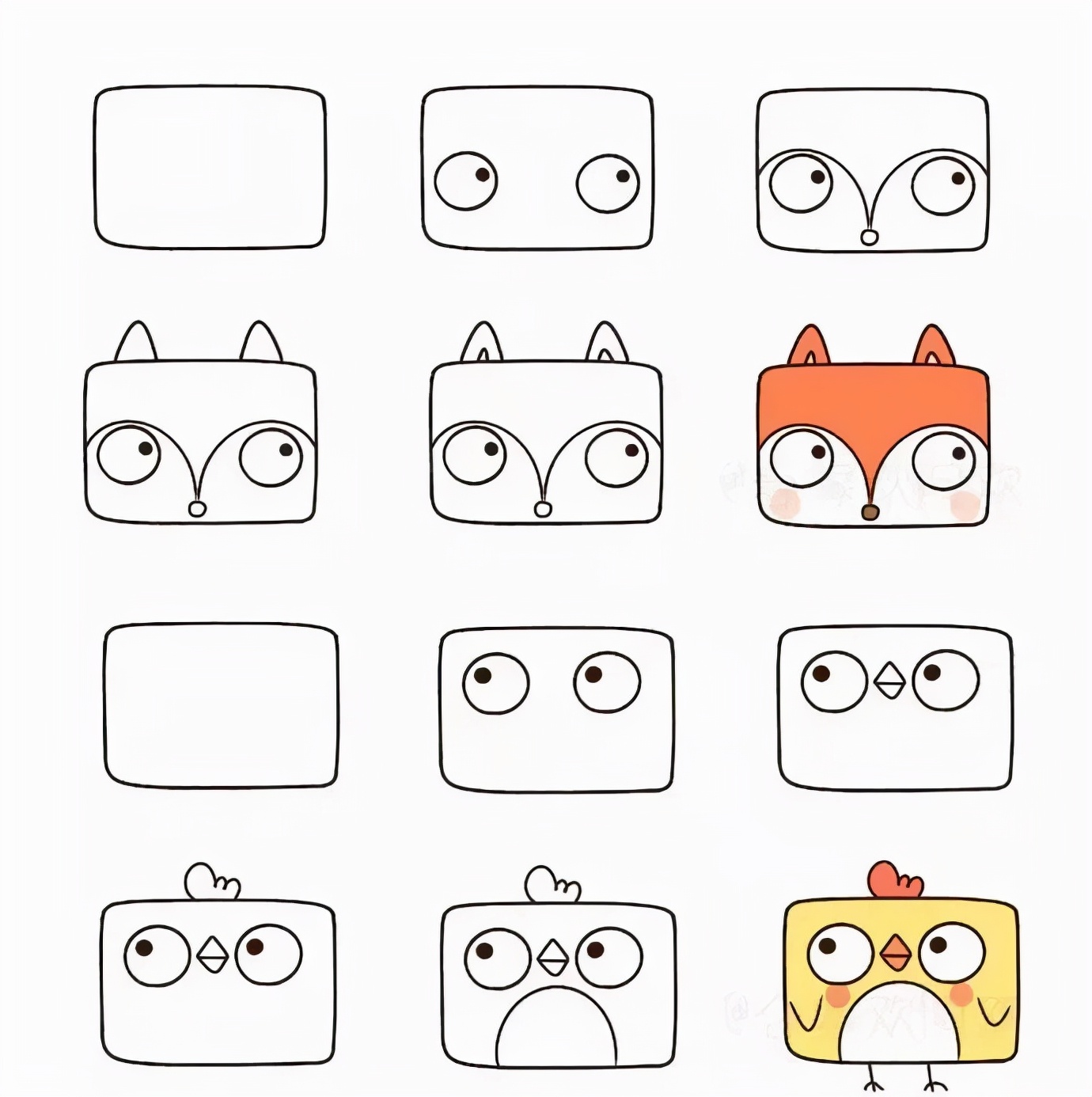 可爱的儿童简笔画大全简单,儿童简笔画大全简单零基础