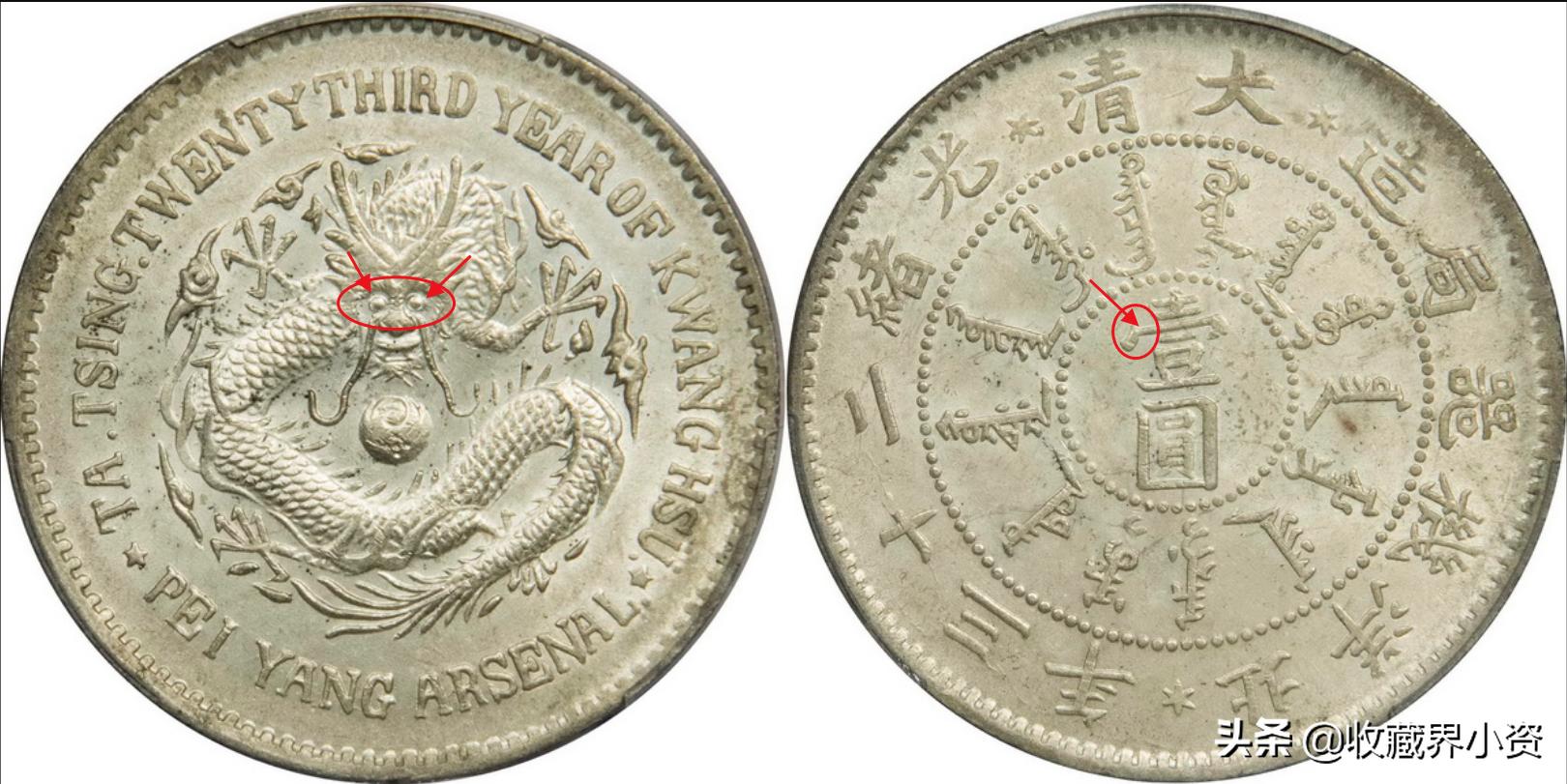 北洋龙庚子,北洋三角眼圆眼狗头龙图片