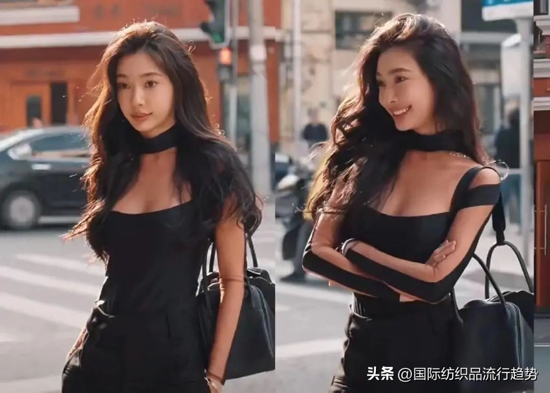 娜扎束脚哈伦裤,娜扎单眼皮连体裤