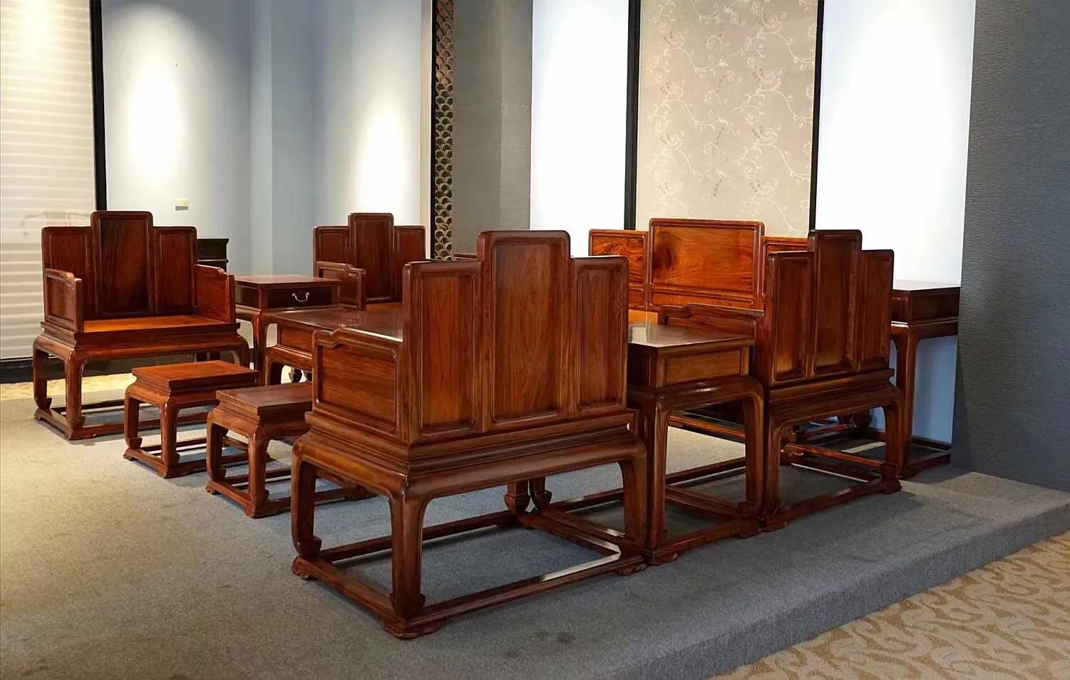 民国时期的黄花梨沙发图片,越南黄花梨沙发六件套拍卖