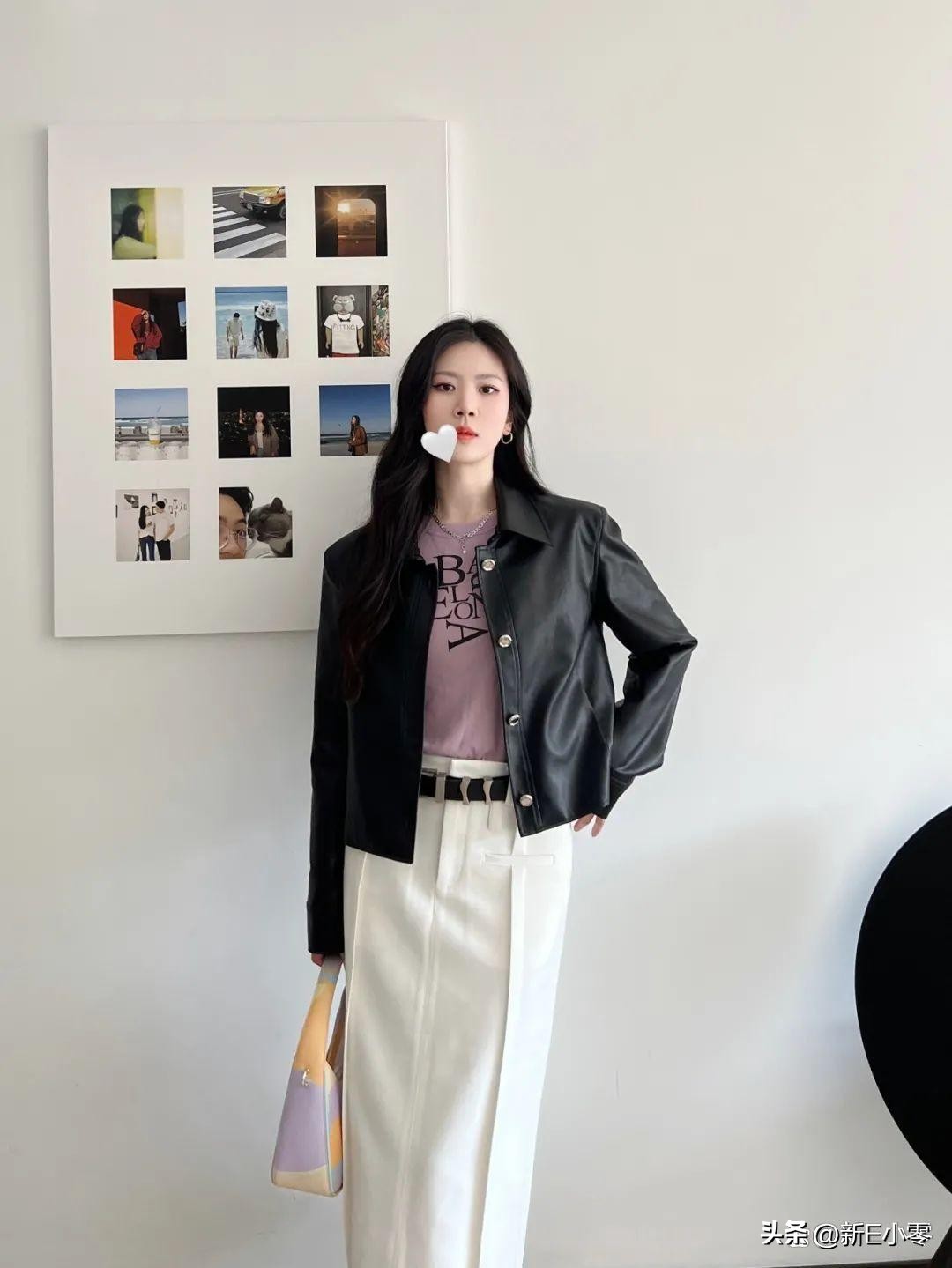 早春oversize皮衣,春装大码外套胖mm早春皮衣