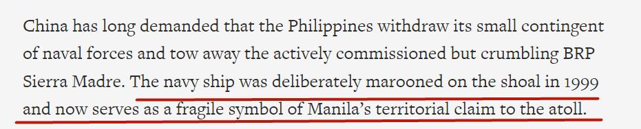 菲空军带记者赴黄岩岛巡逻,菲警船擅闯仁爱礁海域