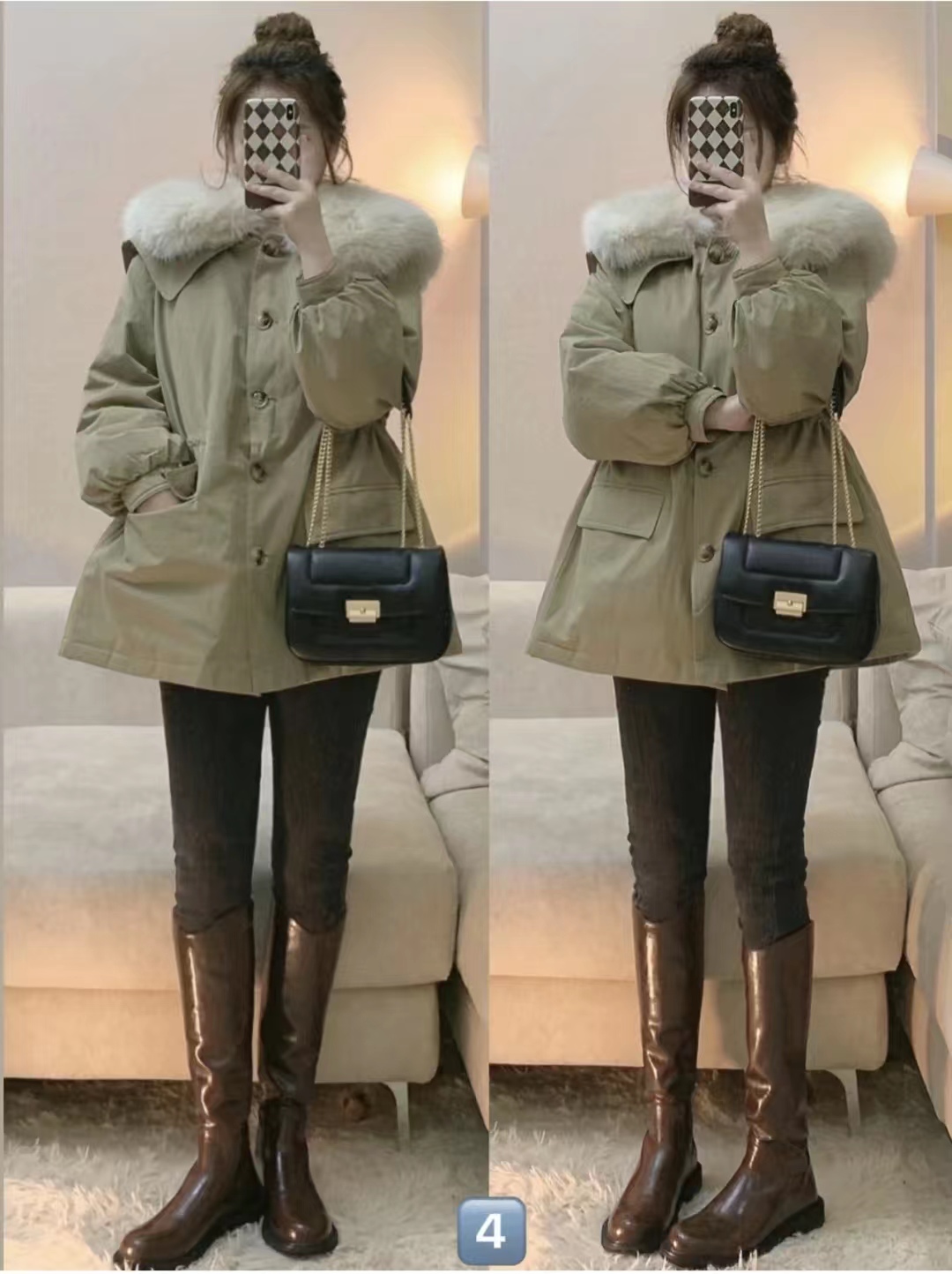 这45套棕色长筒靴穿搭太高级了，显高显瘦显腿长