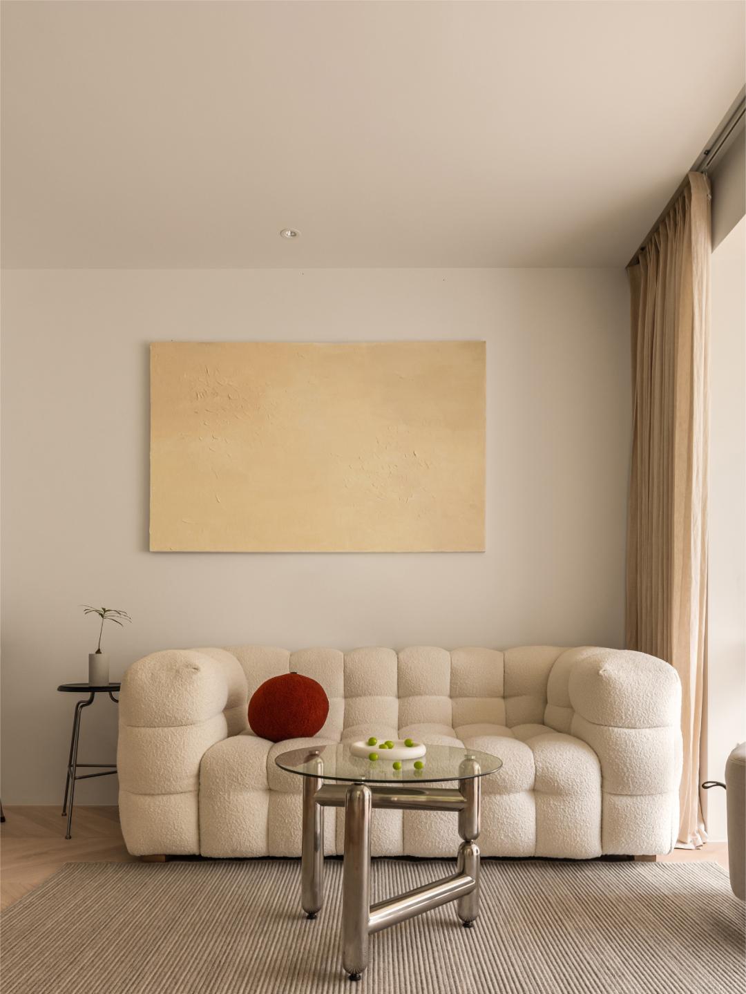 白色为主的客厅配什么颜色沙发图,客厅是白色的要选什么颜色的沙发