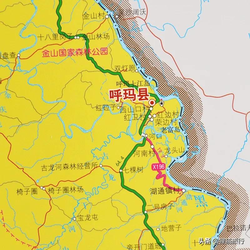 黑龙江大兴安岭呼玛县地图,呼玛县特点