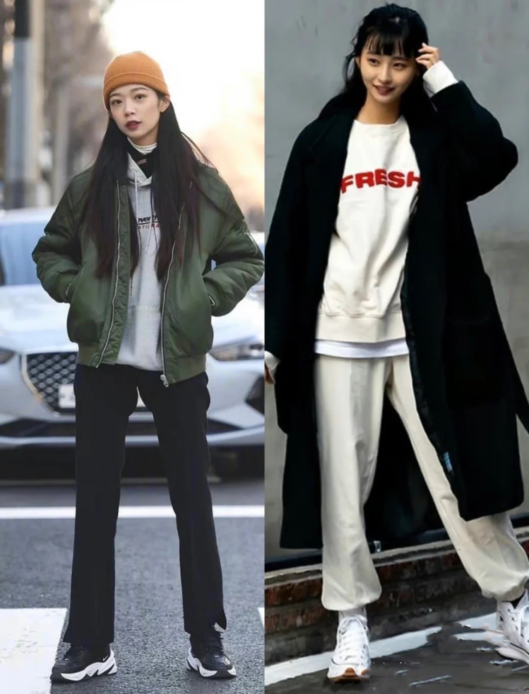 韩国最流行女生冬季穿搭,韩国穿搭ins时尚博主秋冬穿搭