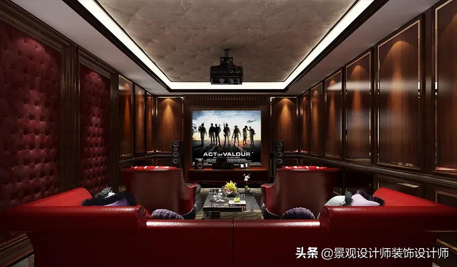 家庭影院ktv设计布局图,家庭ktv与家庭影院一体设计