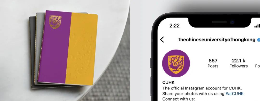 香港中文大学logo,香港中文大学使用旧校徽