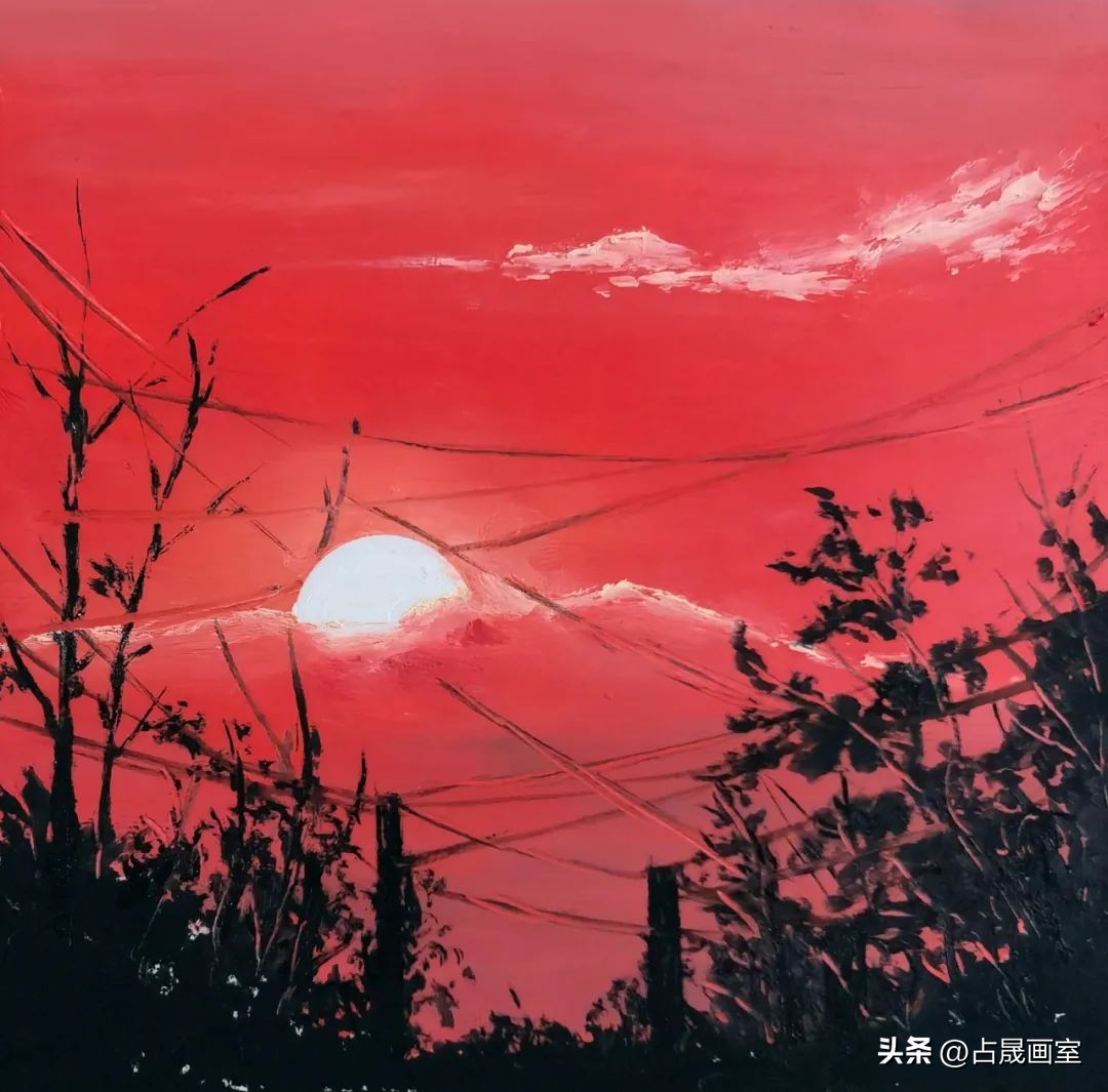 油画棒教程风景日系,油画棒教程高尔乐