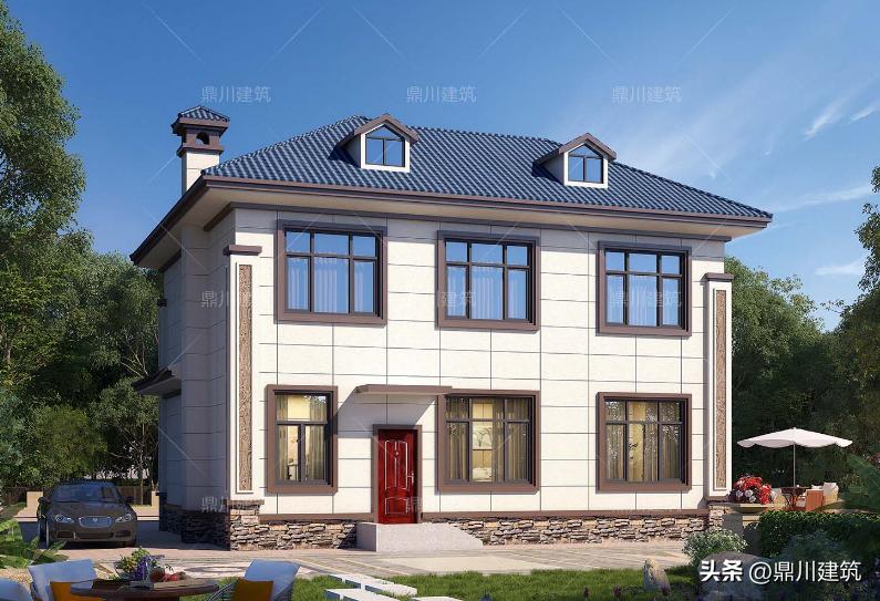 简单实用美观的三层农村房图,最简单农村二层房实图