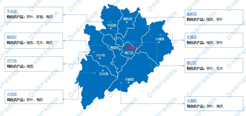 「产业图谱」2022年梅州市产业布局及产业招商地图分析