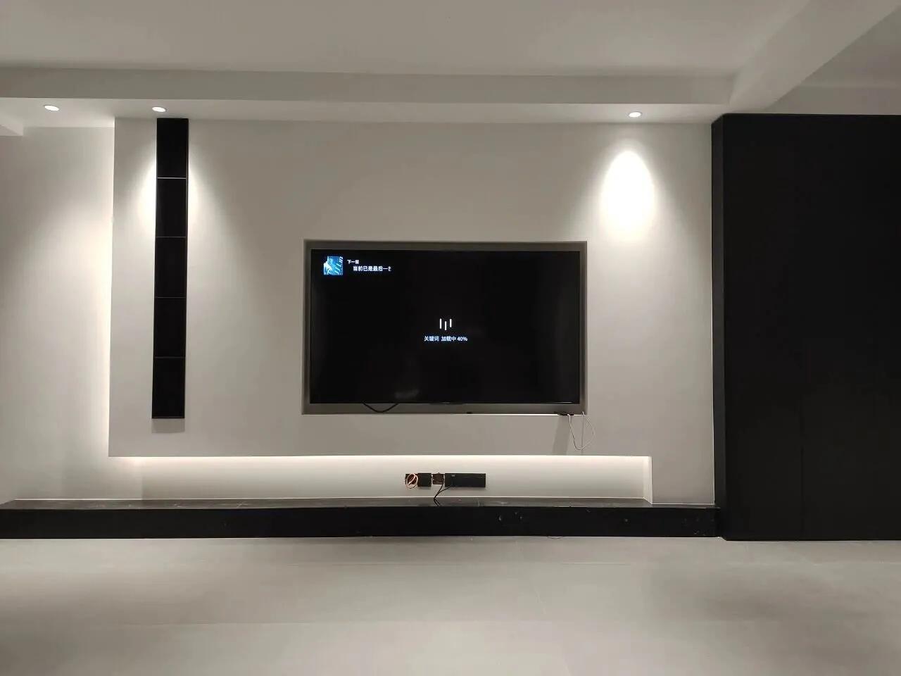 最流行格栅电视背景墙,30款背景墙