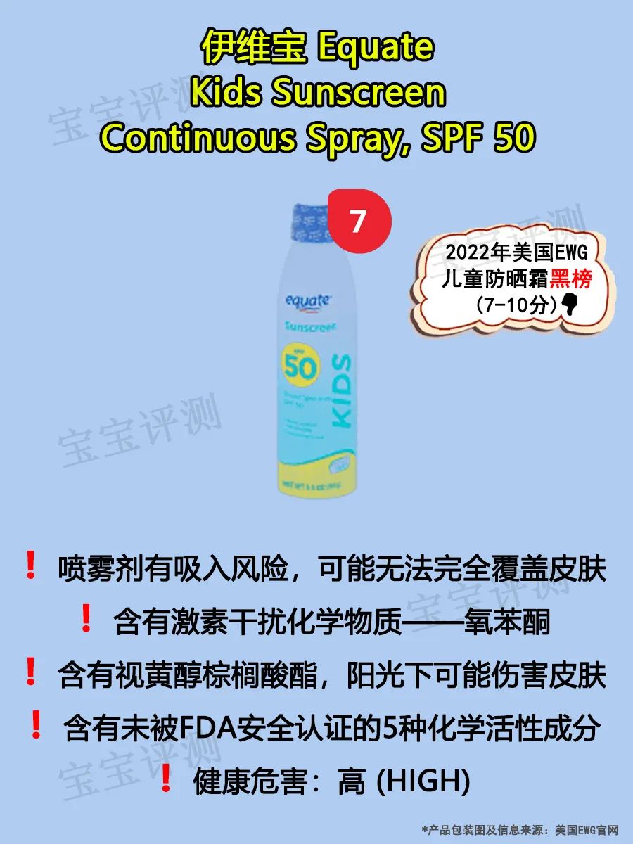 2021防晒霜儿童排名第一名,儿童防晒霜测评推荐spf50