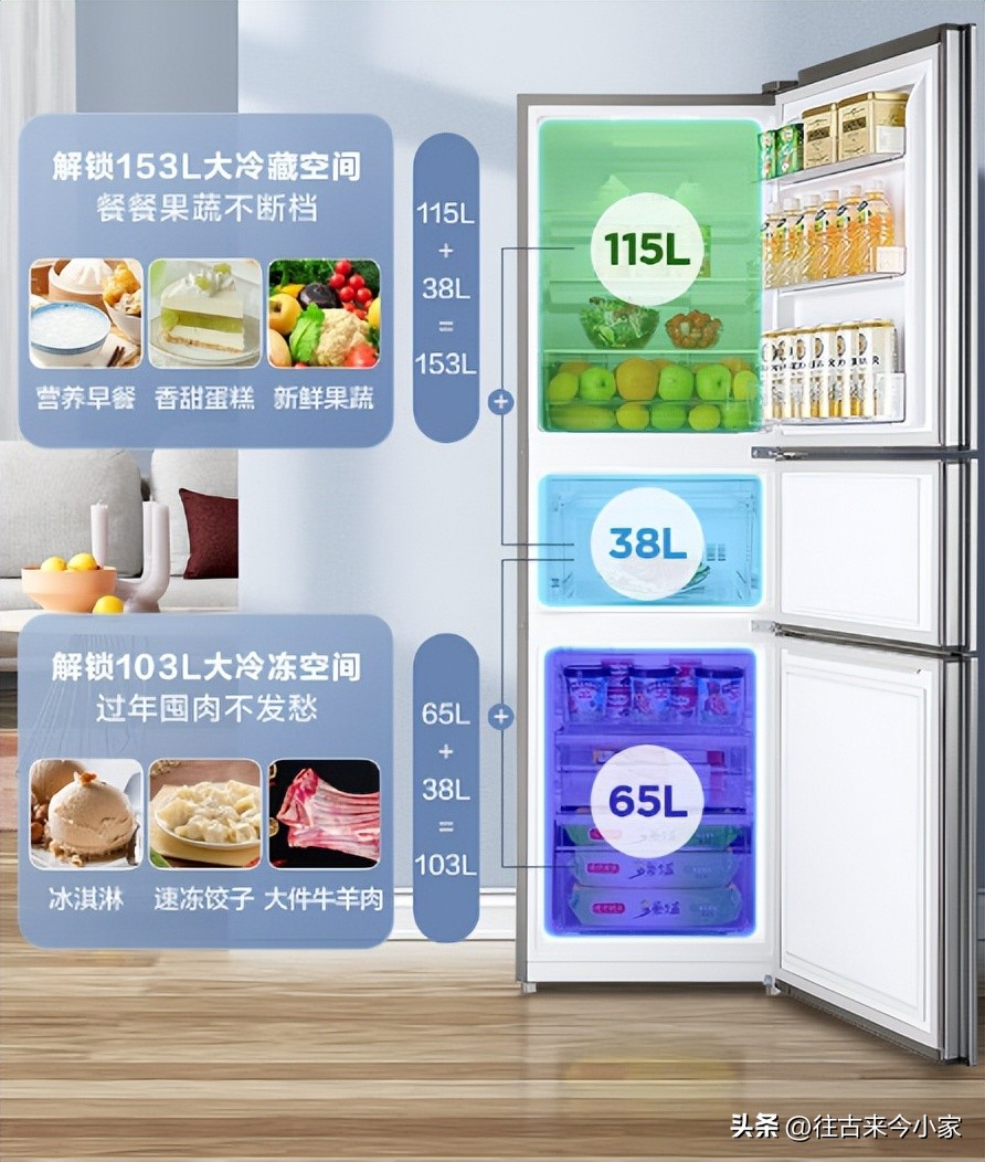 家用大容量冰箱和商用冰箱怎么选,内嵌式冰箱和普通冰箱哪个实惠