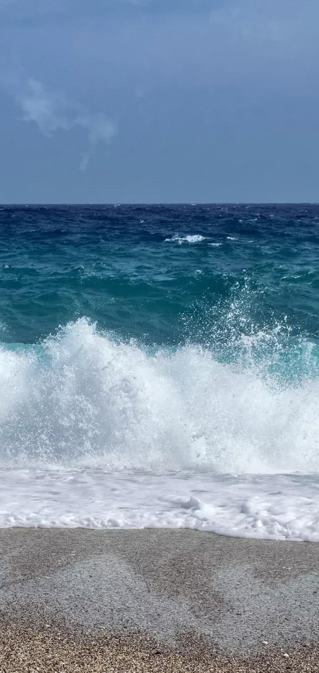 美丽的碧海蓝天壁纸,2018蓝色大海夏天壁纸