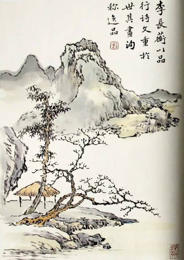 山水画入门临摹作品,山水画入门线条练习