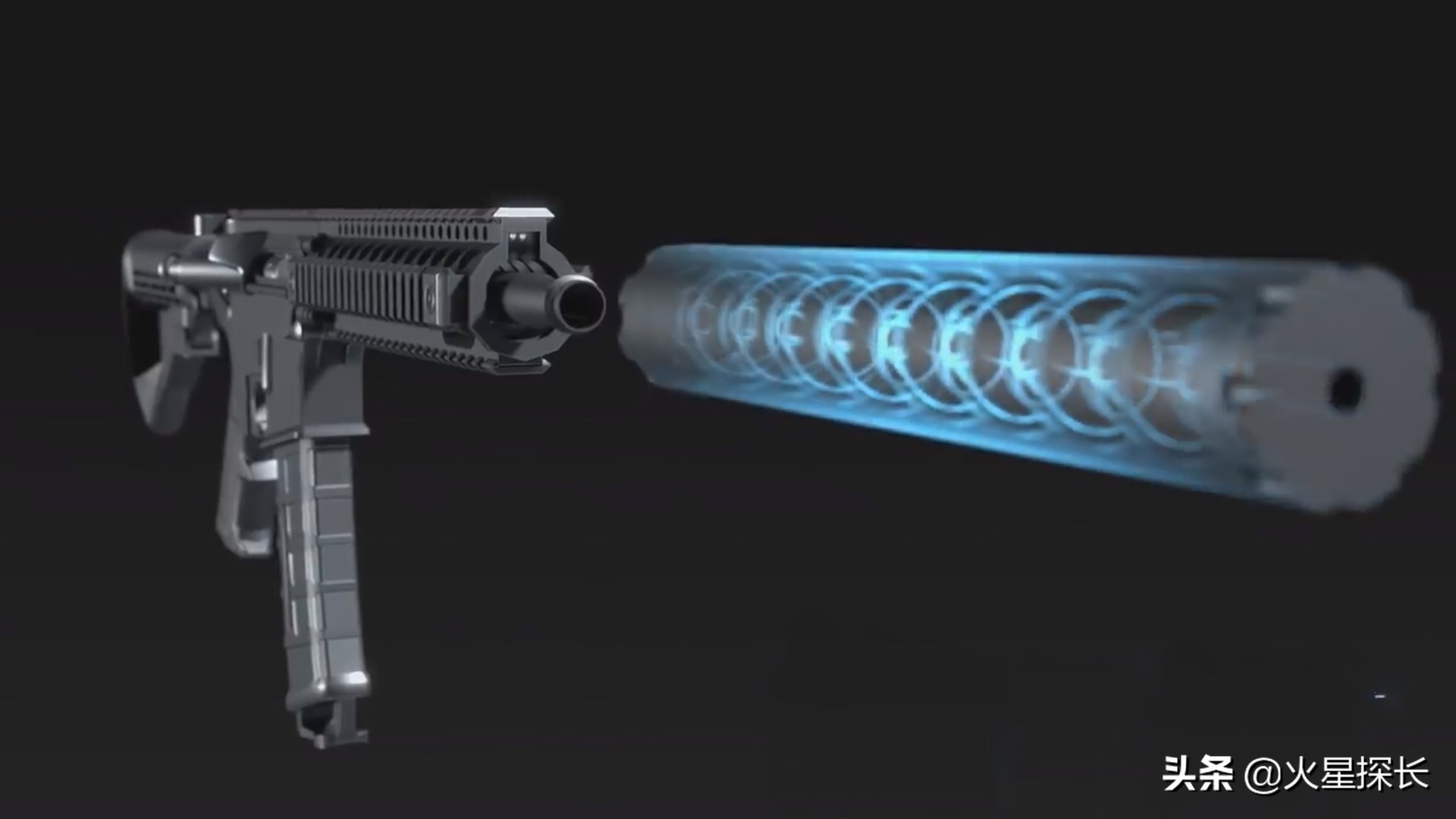 不同枪械加装消音器的声音,消音器与枪管连接原理