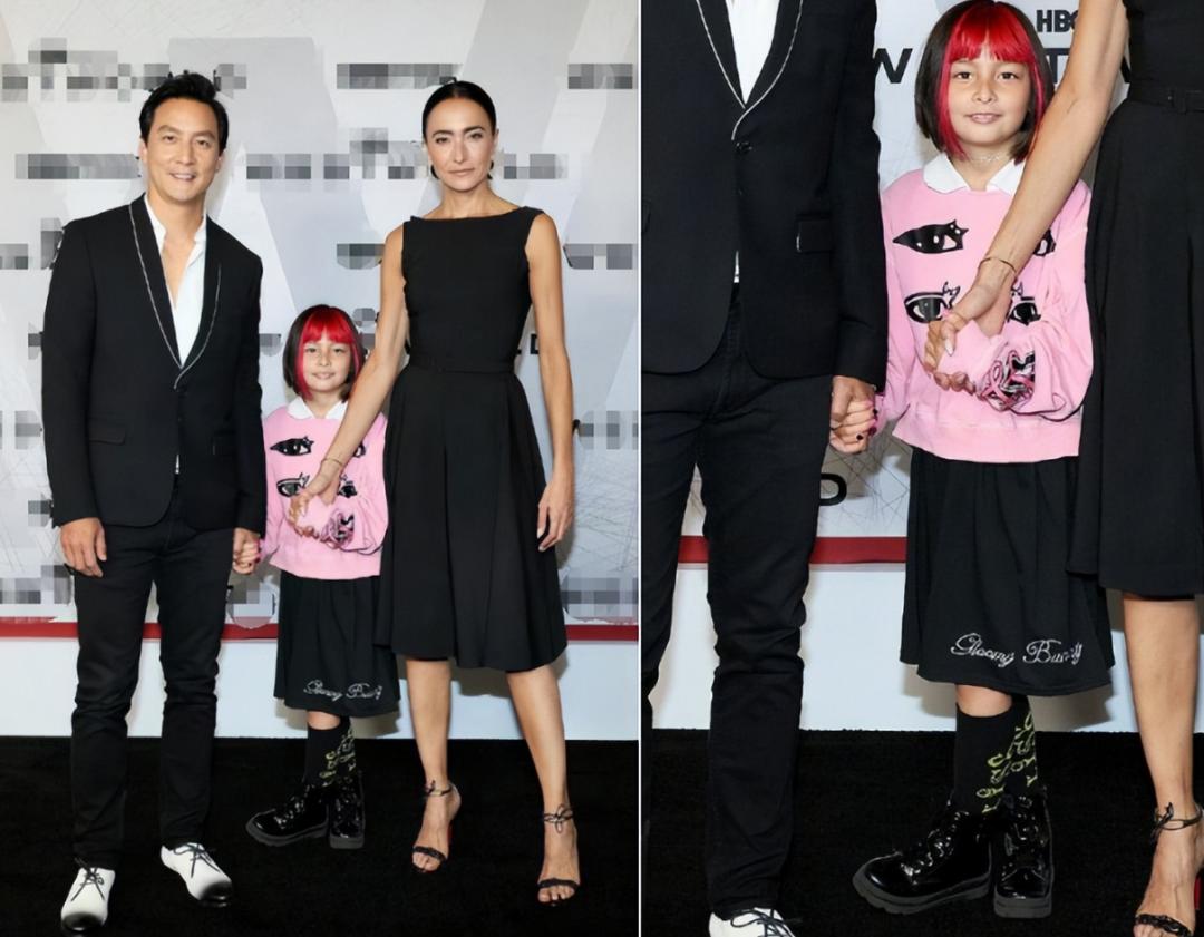 吴彦祖带妻女现身台北街头,吴彦祖携妻子现身