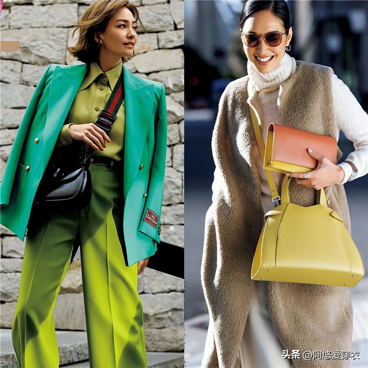 穿衣不再一身黑学学这些颜色搭配,颜色不对的衣服