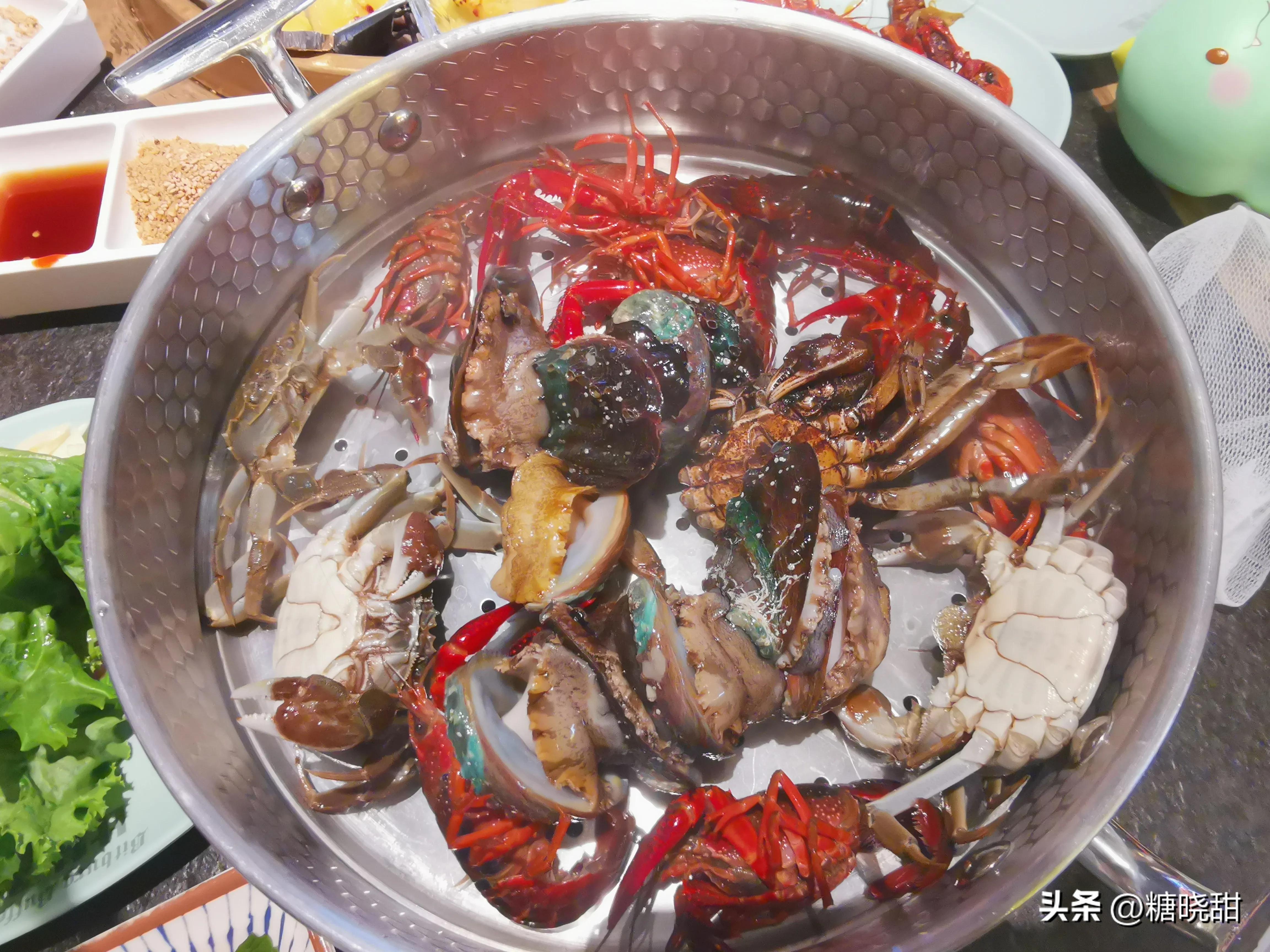 美食探店看着蒜蓉虾流口水,海鲜鲍鱼小龙虾螃蟹