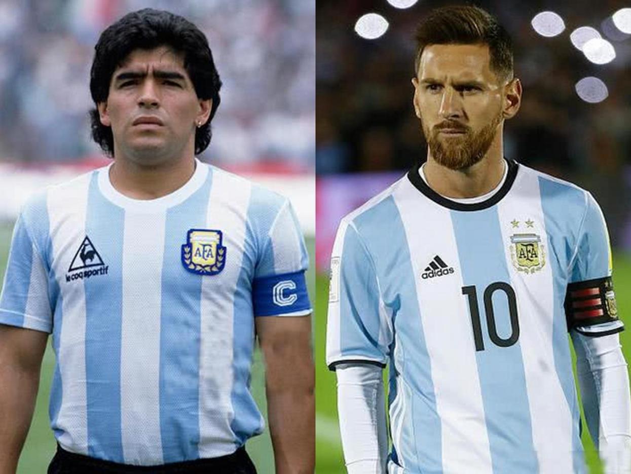 梅西和马拉多纳是一样高吗,梅西马拉多纳连过五人对比