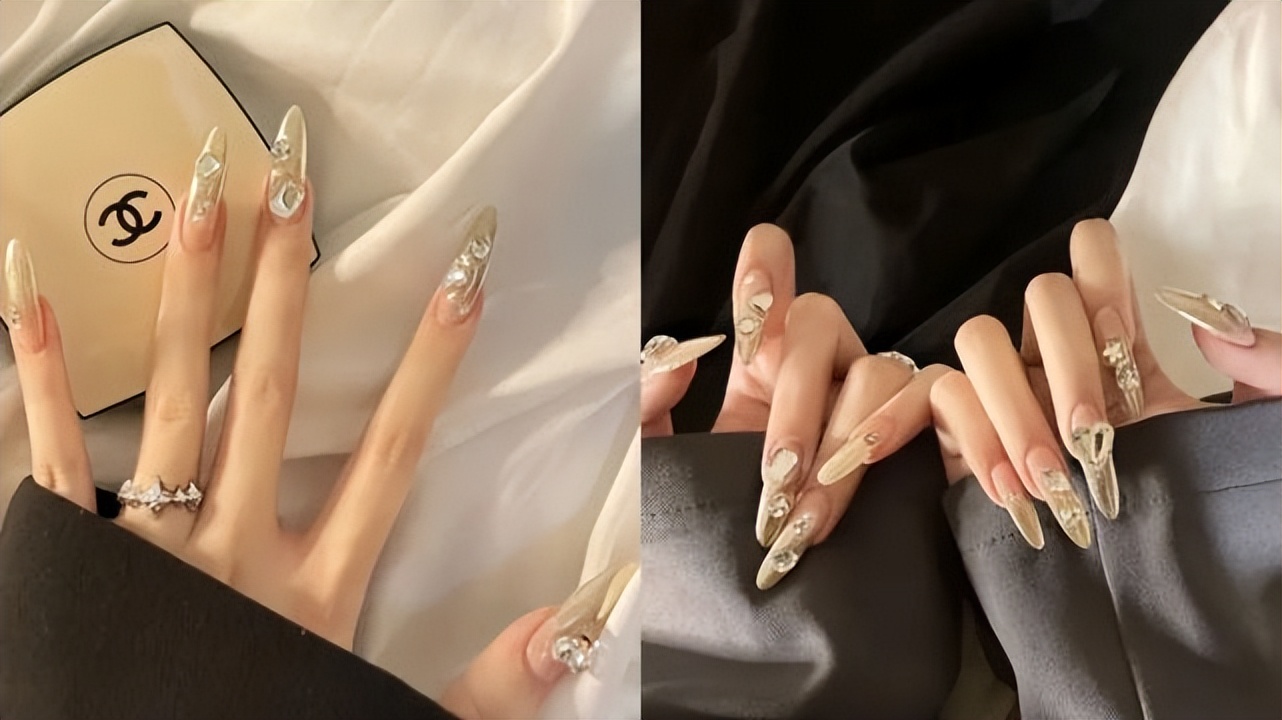 十月美甲推荐色,十月美甲款式短甲