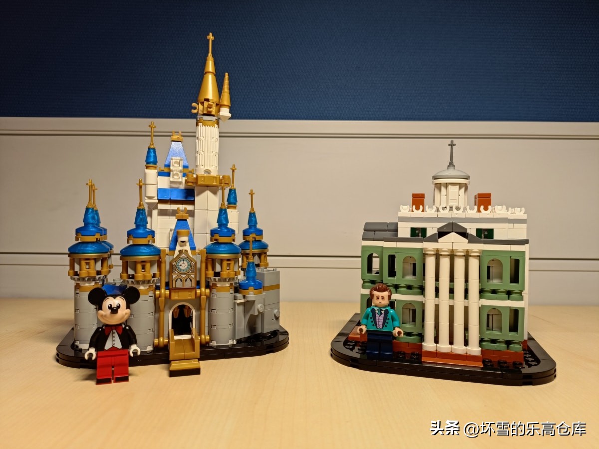 乐高新迪士尼城堡开箱,乐高新老两款迪士尼城堡组合