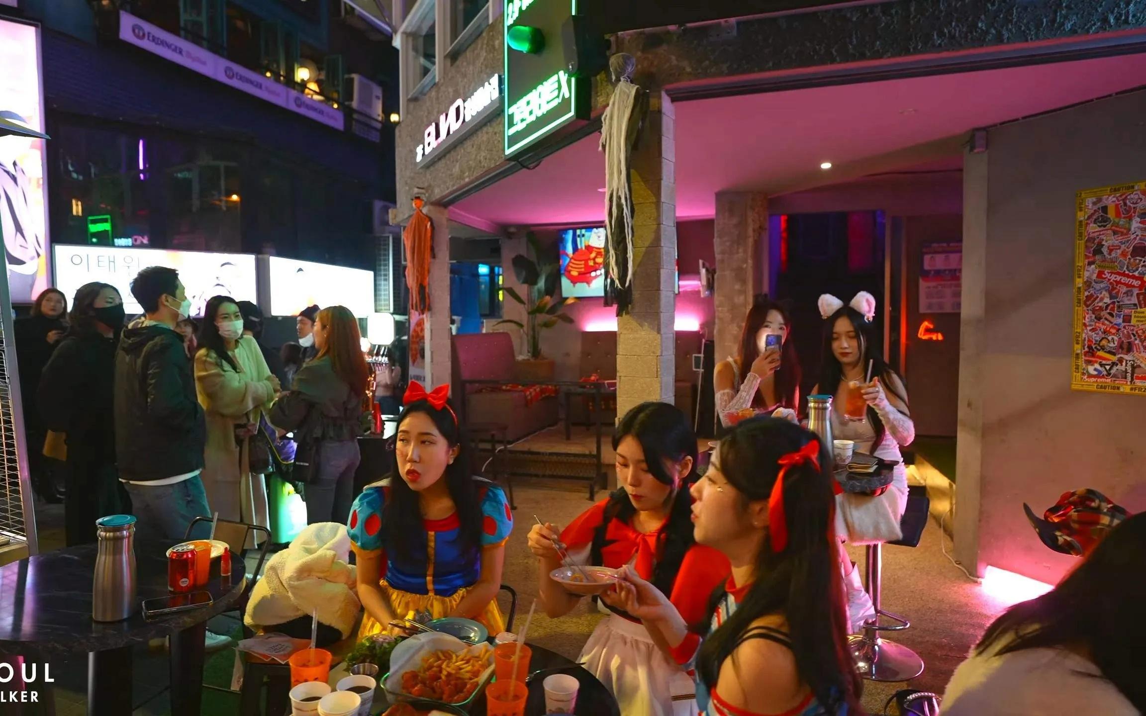 韩国梨泰院现场实景,韩国首尔梨泰院富人区别墅