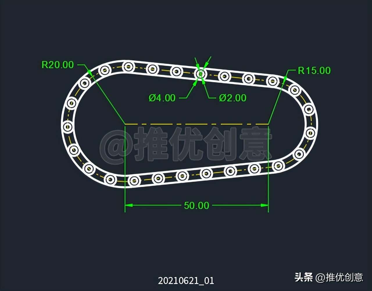cad制图等分初学入门,cad如何使用等分功能画图